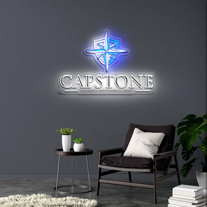 Capstone Insurance and Financial Group - Premium Neon Artwork
