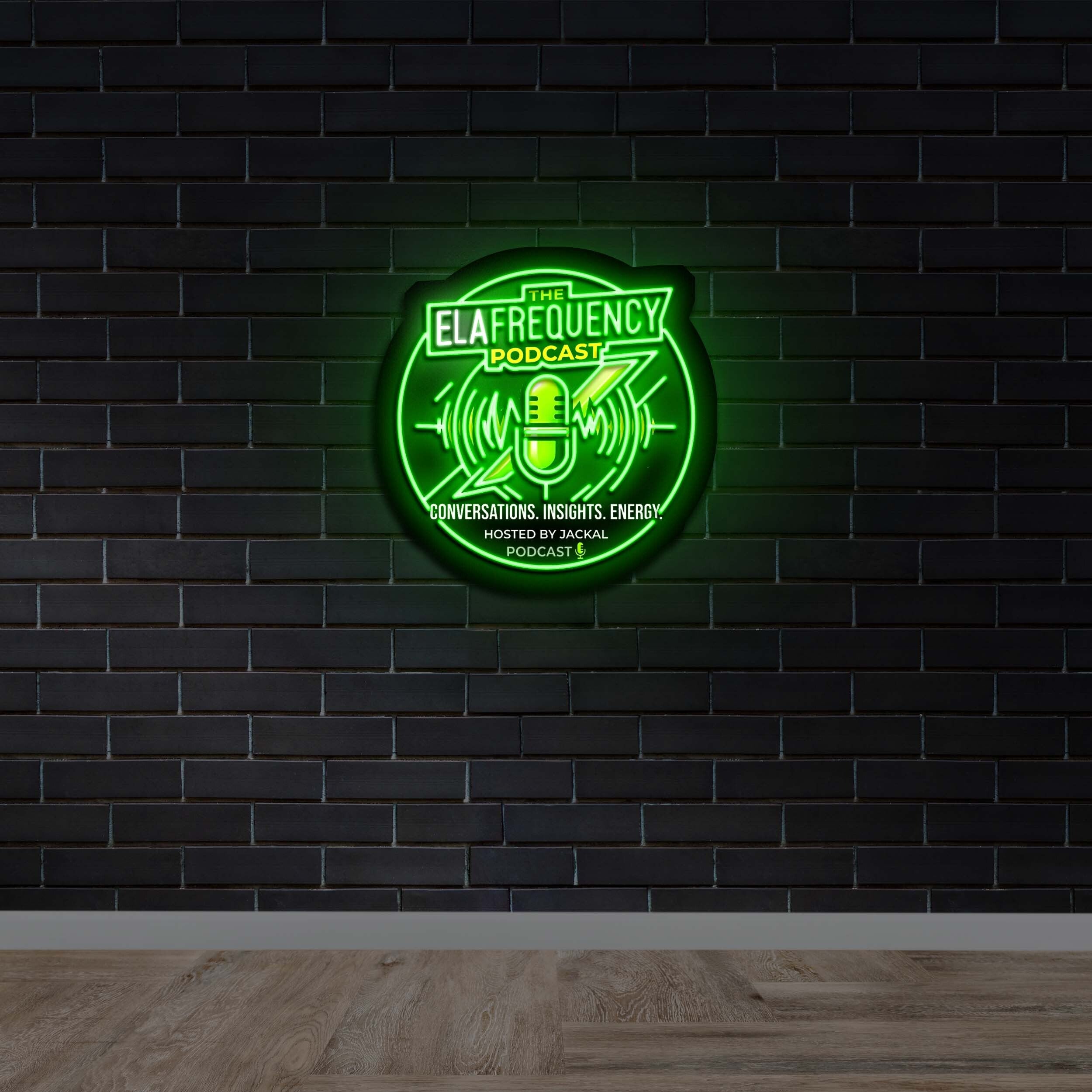 The Elafrequency Podcast - Premium Neon Artwork