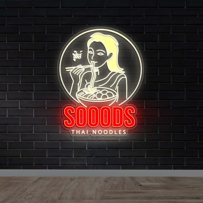SOOODS THAI NOODLES - Premium Neon Artwork