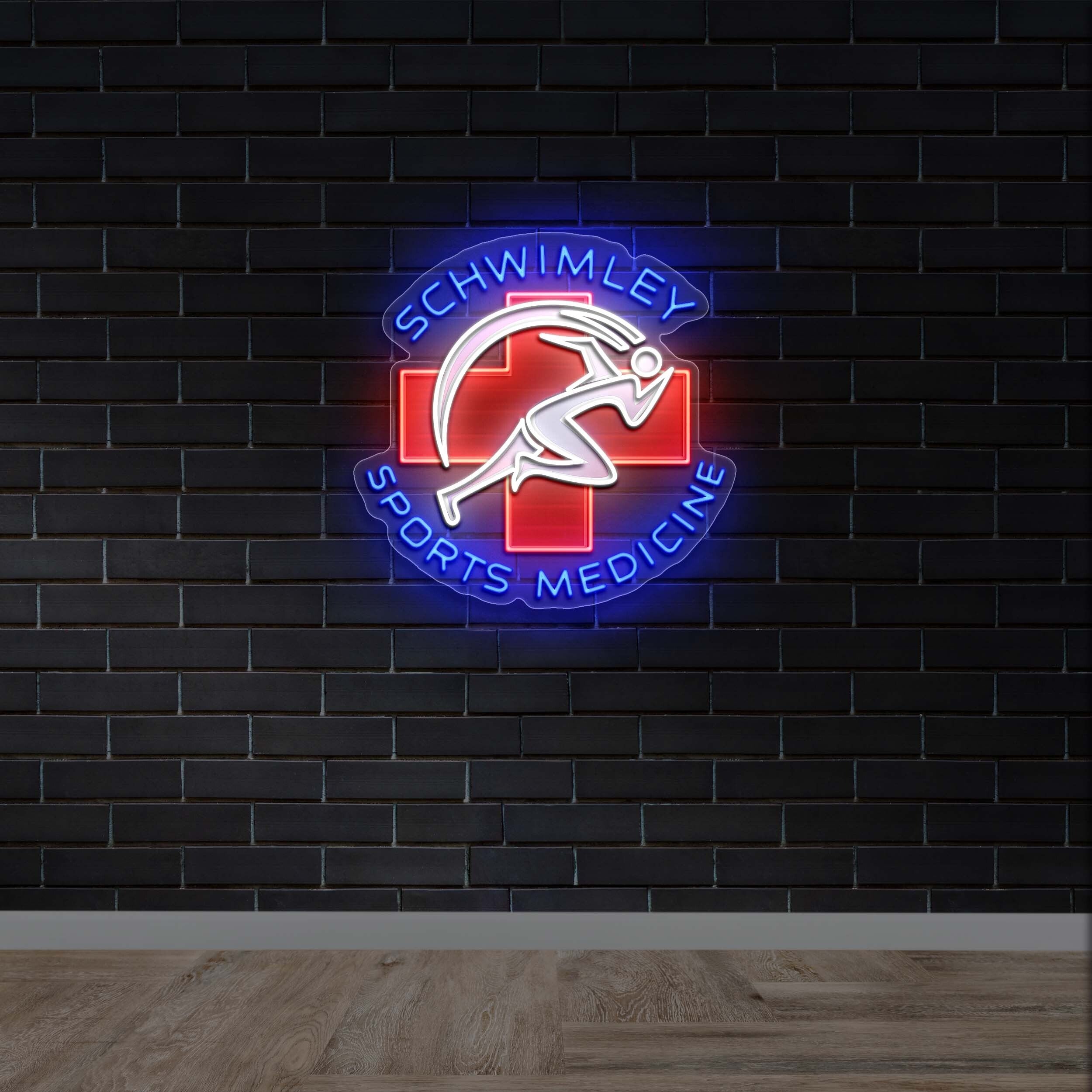 Schwimley Sports Medicine - Premium Neon Artwork