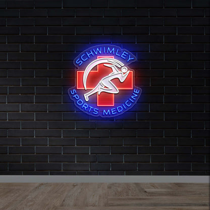 Schwimley Sports Medicine - Premium Neon Artwork
