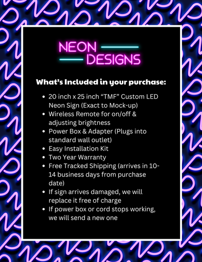 TMF - Premium Neon Artwork