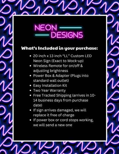 LL - Premium Neon Artwork