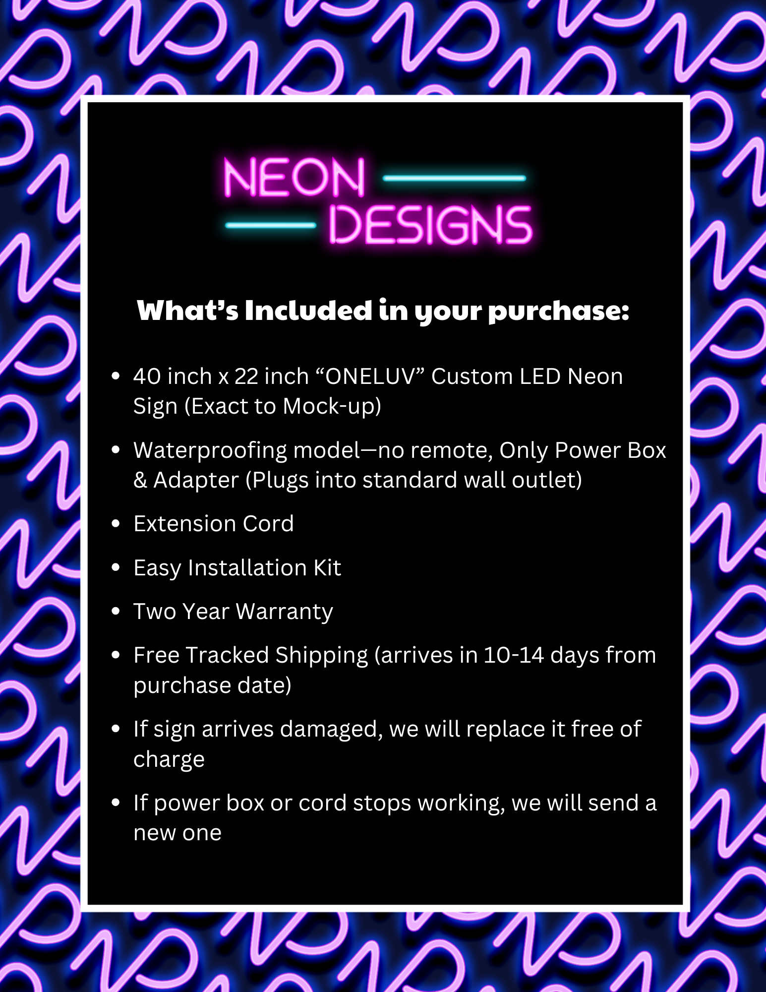 ONELUV – Premium Neon Artwork