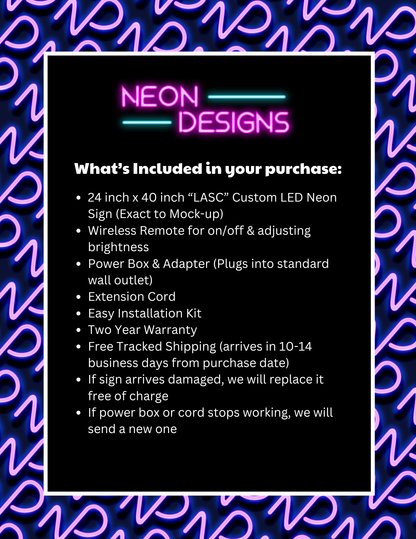 LASC - Premium Neon Artwork