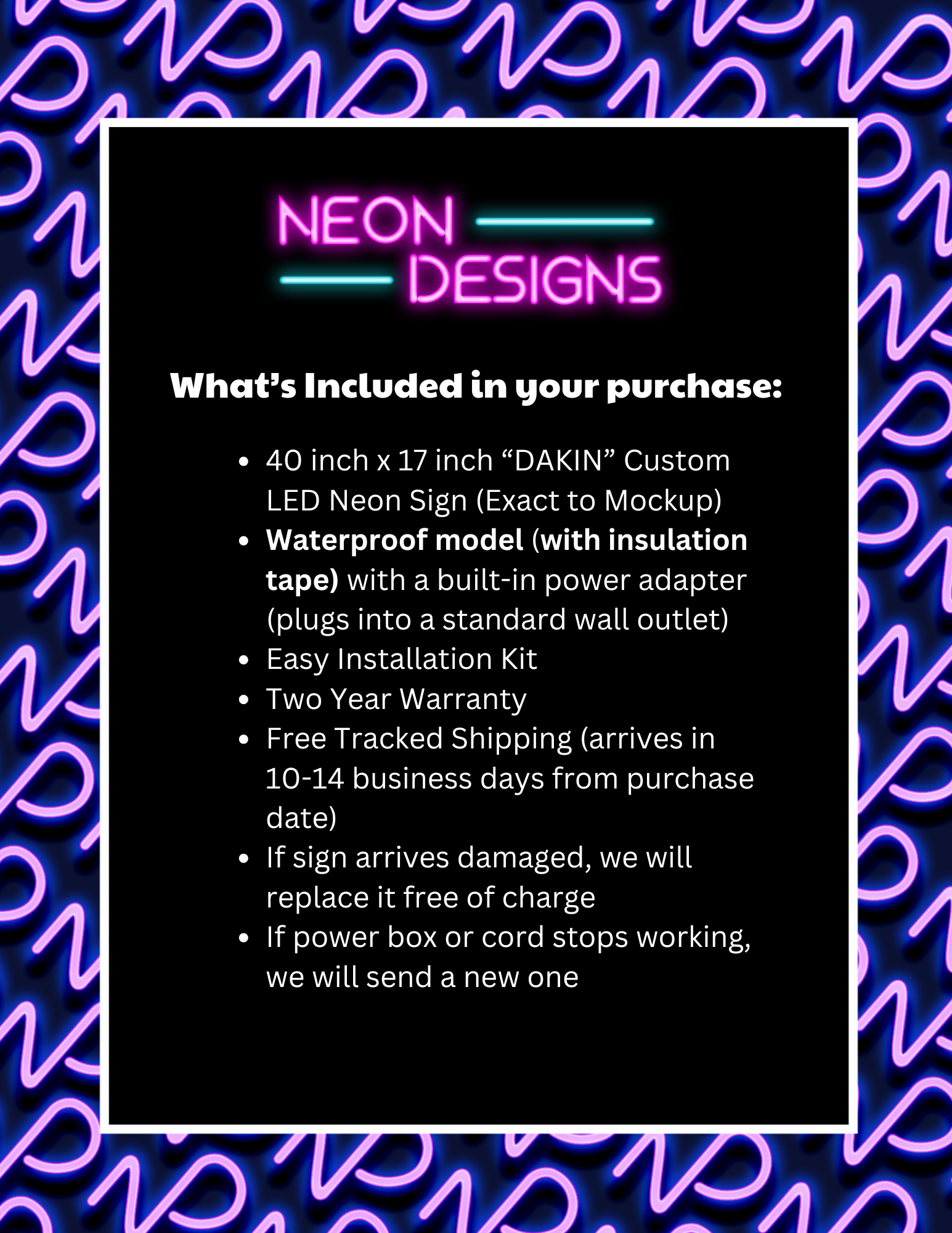 DAKIN - Premium Neon Artwork