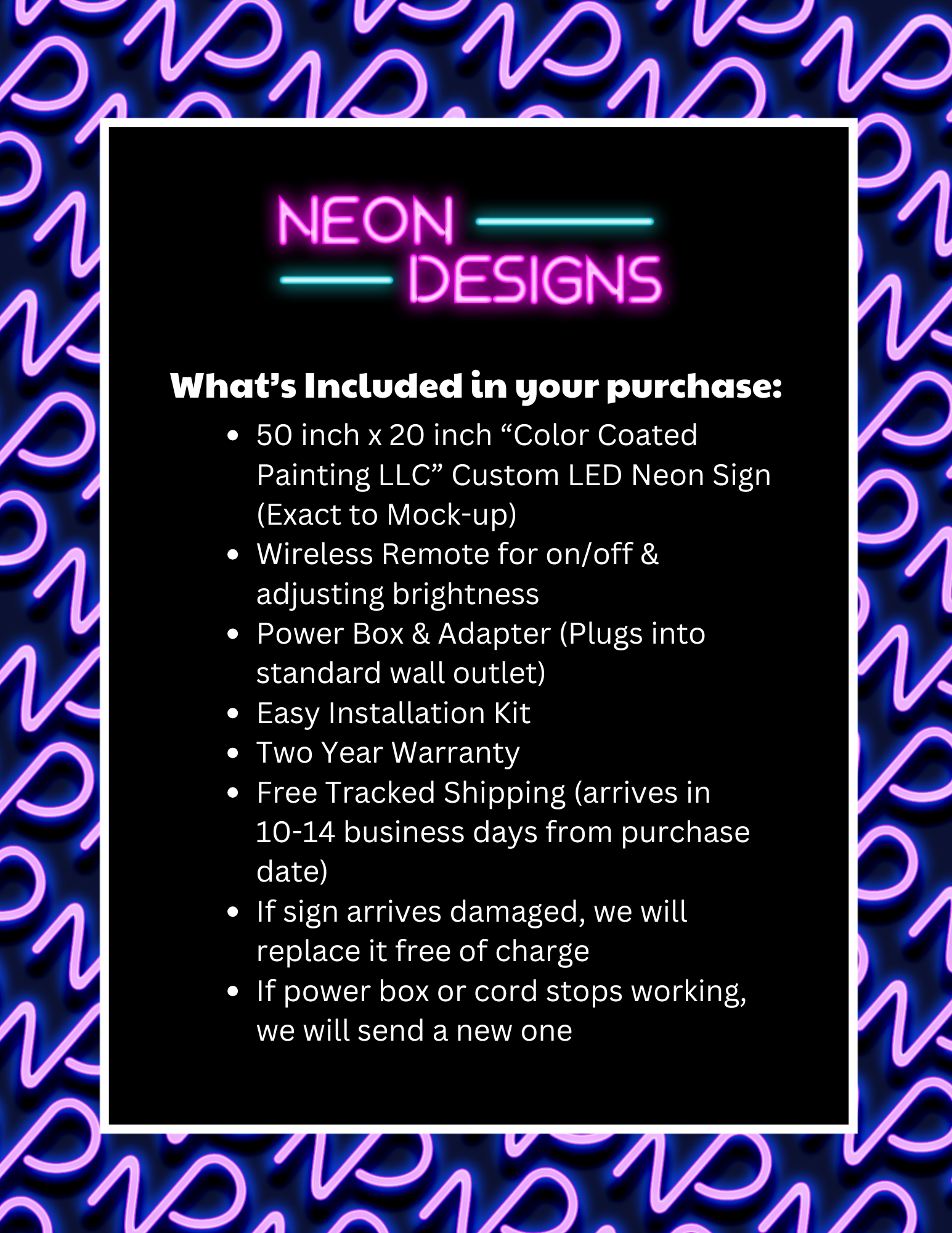Color Coated Painting LLC - Premium Neon Artwork