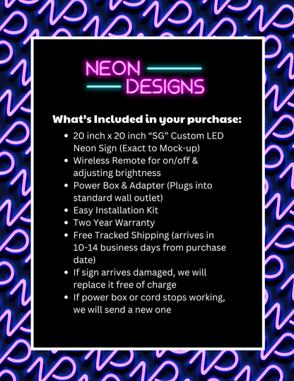 SG - Premium Neon Artwork