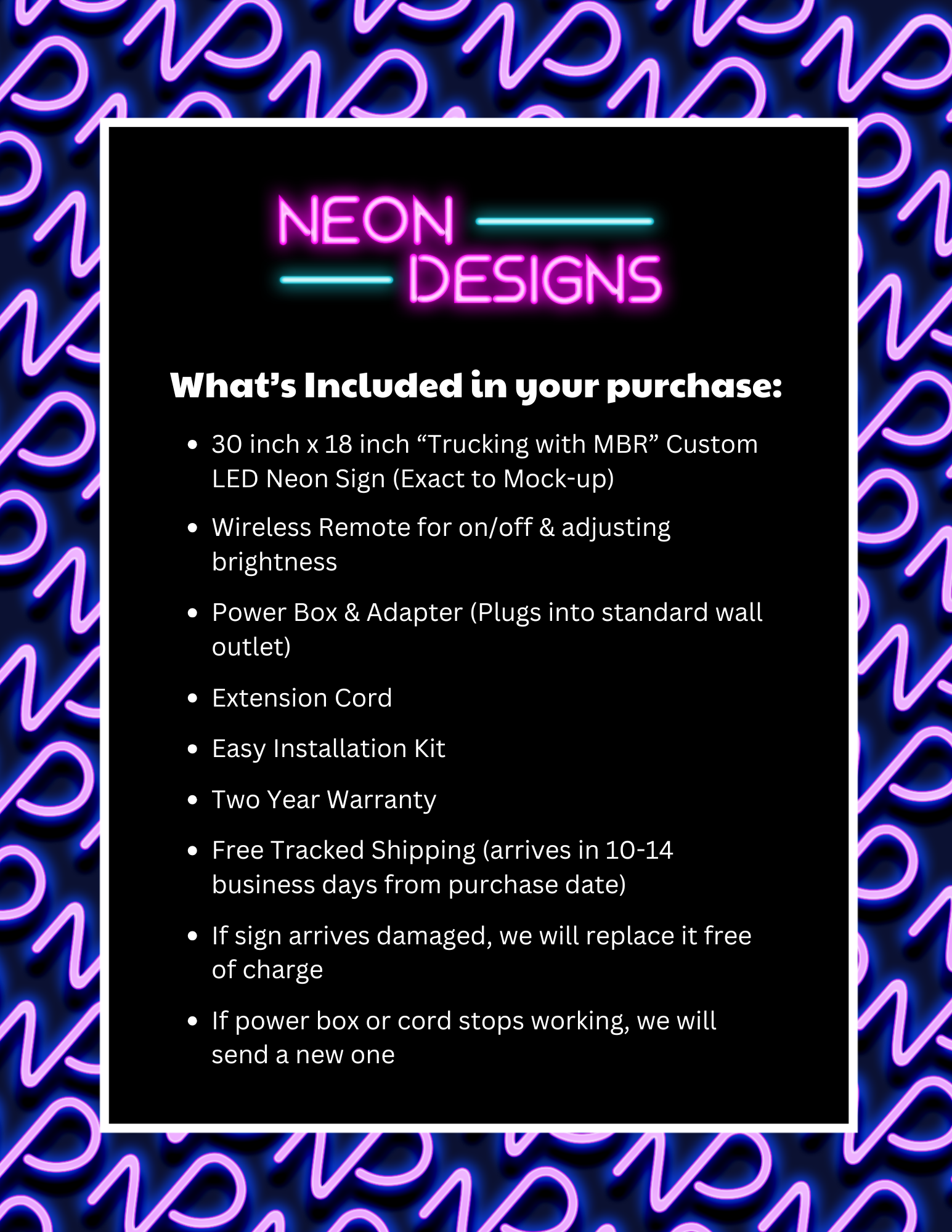 Trucking with MBR - Premium Neon Artwork