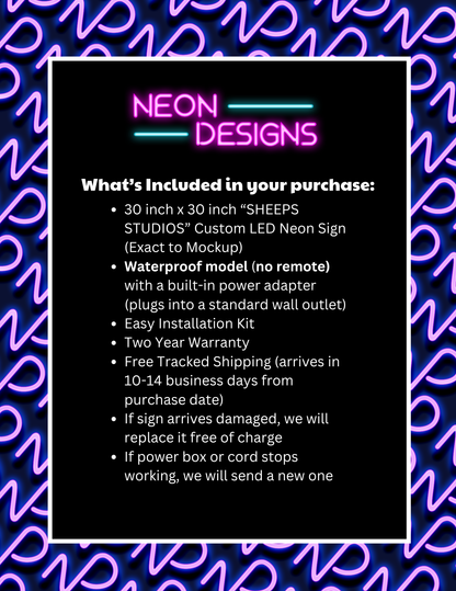 SHEEPS STUDIOS - Premium Neon Artwork