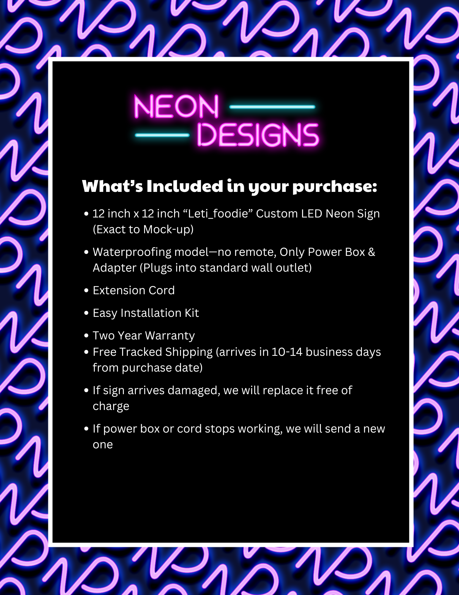 Leti_foodie - Premium Neon Artwork