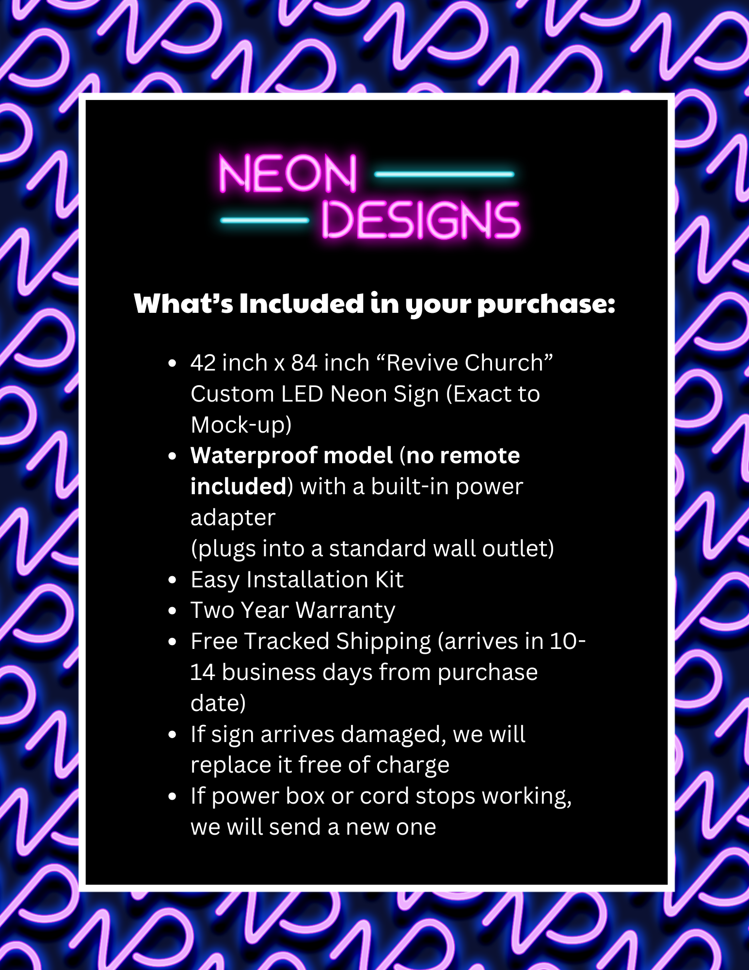 Revive Church -  Premium Neon Artwork