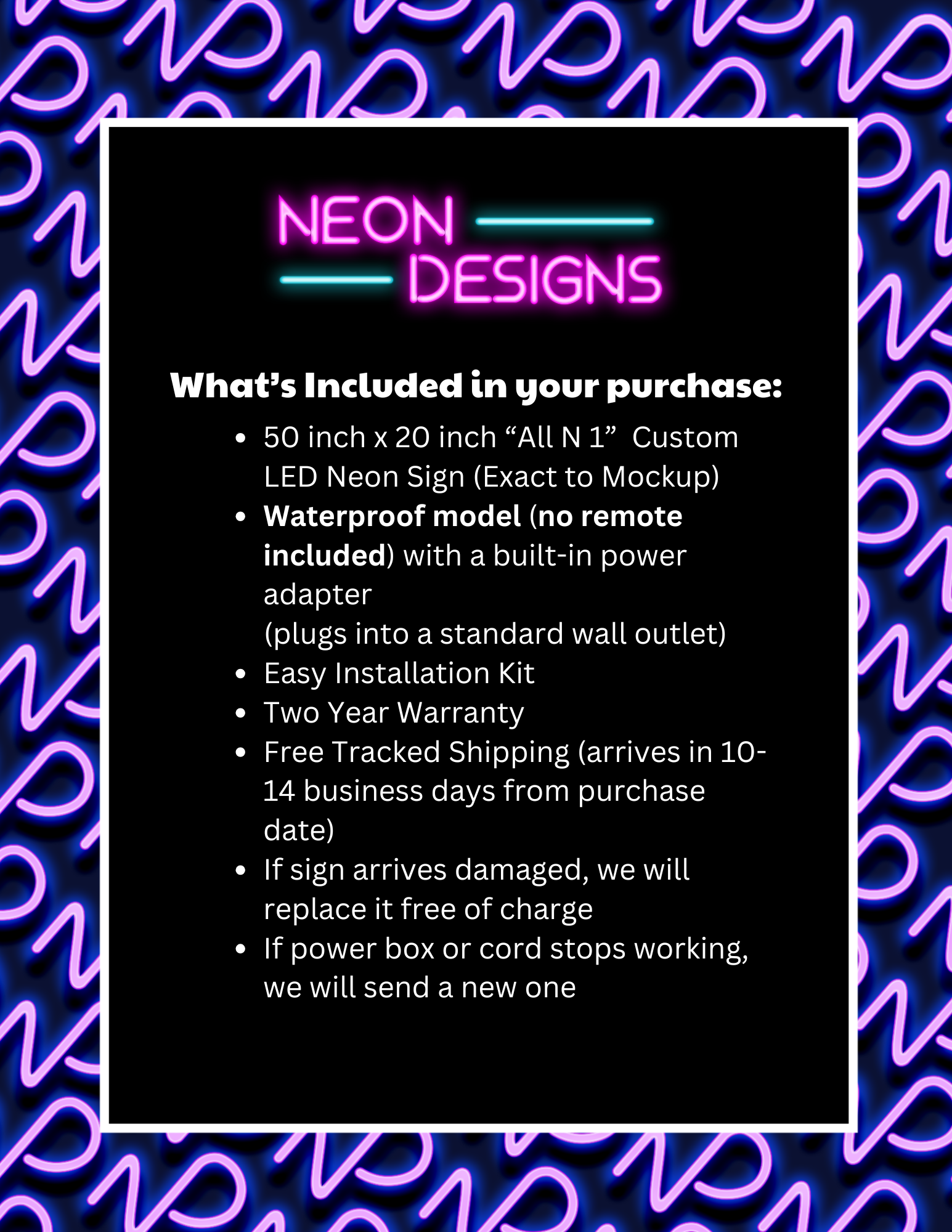 All N 1 Automotive - Premium Neon Artwork