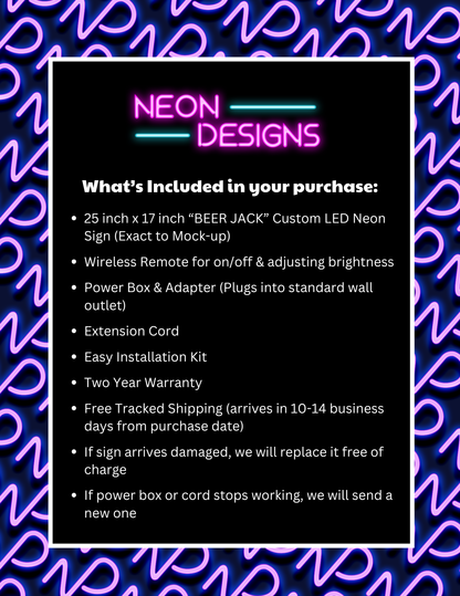 BEER JACK - Premium Neon Artwork
