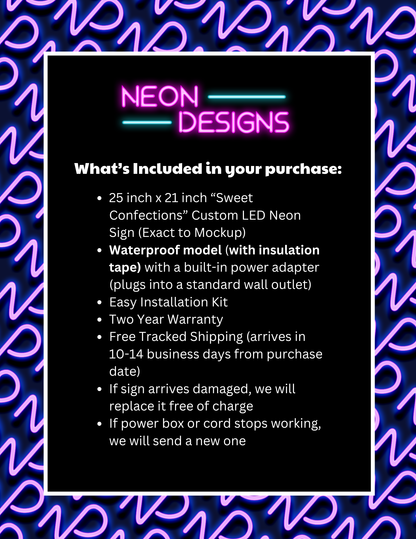 Sweet Confections - Premium Neon Artwork