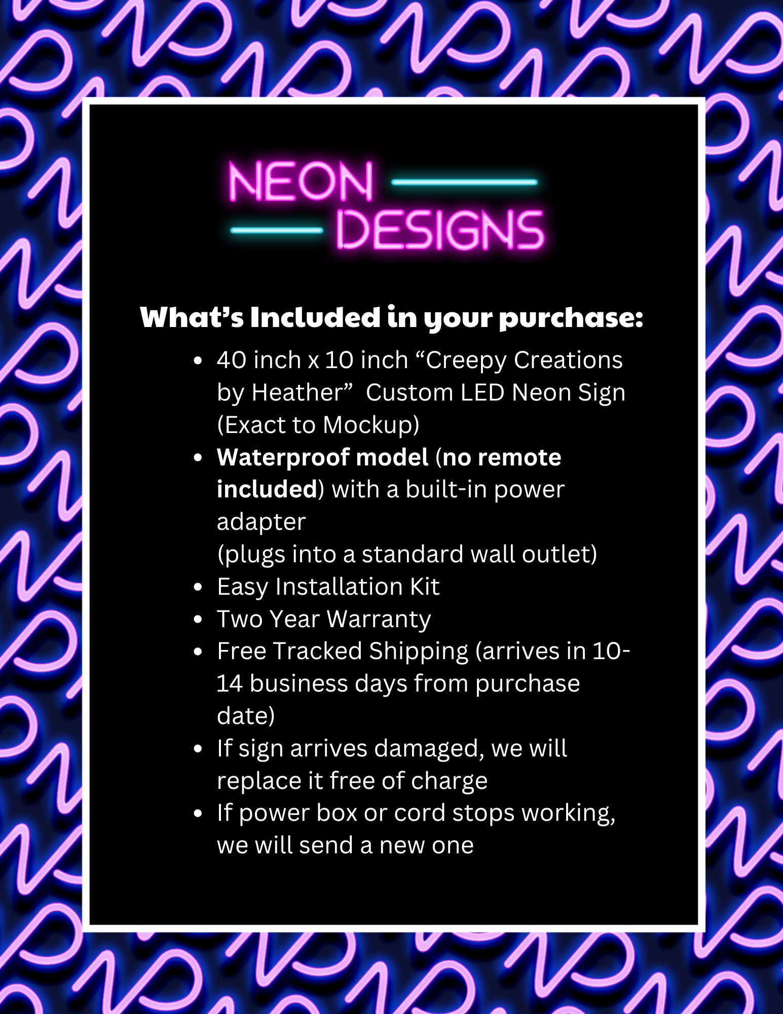 Creepy Creations by Heather - Premium Neon Artwork