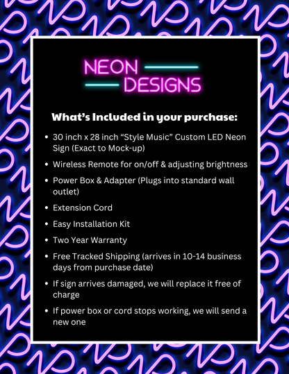 Style Music - Premium Neon Artwork