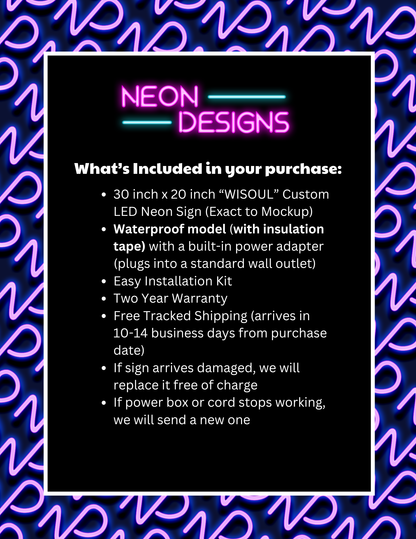 WISOUL - Premium Neon Artwork
