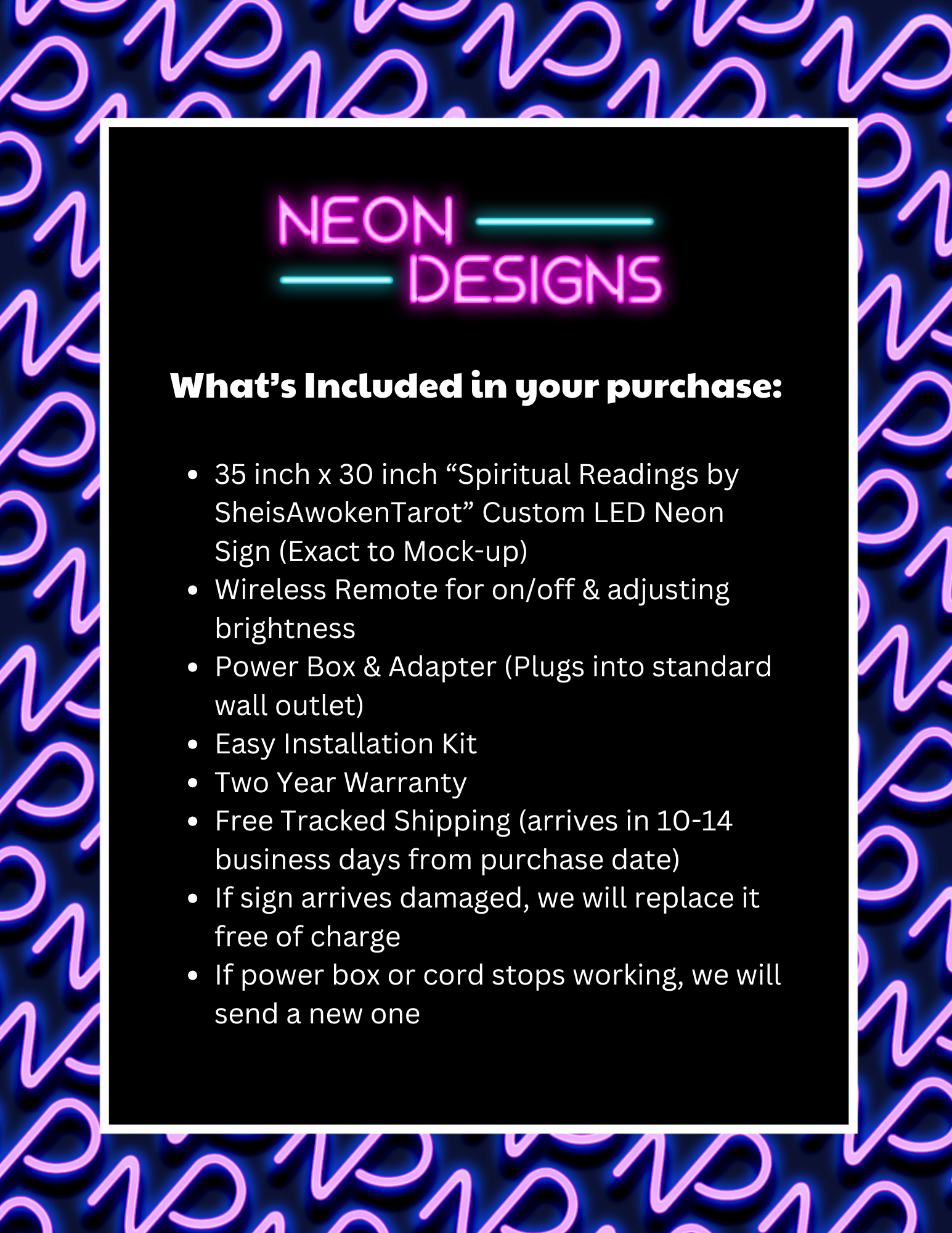 Spiritual Readings By - Premium Neon Artwork
