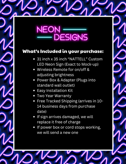 NATTELL - Premium Neon Artwork