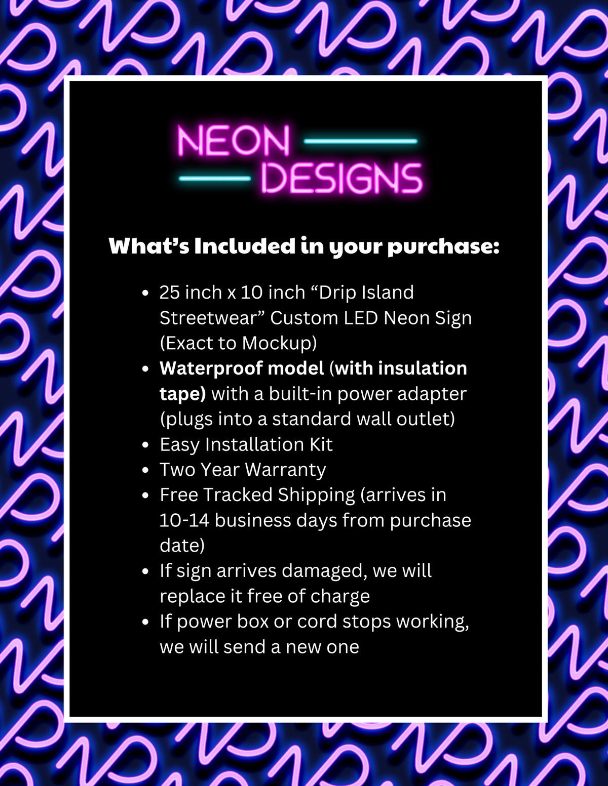 Drip Island Streetwear - Premium Neon Artwork