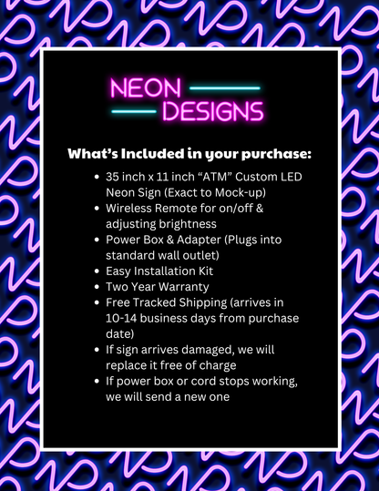 ATM - Premium Neon Artwork