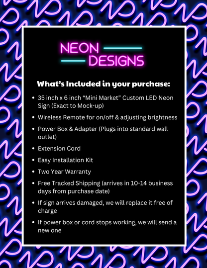 Mint Market - Premium Neon Artwork