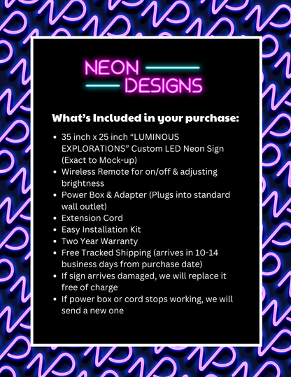 LUMINOUS EXPLORATIONS - Premium Neon Artwork
