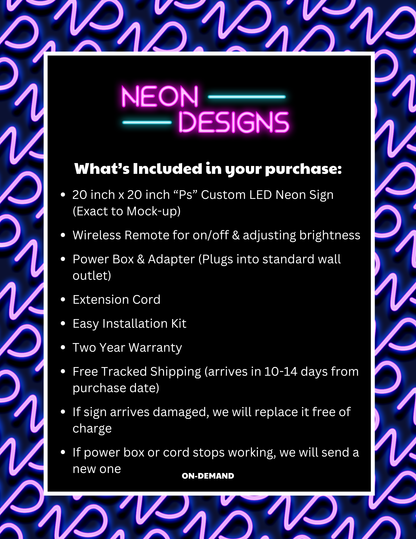 Ps - Premium Neon Artwork