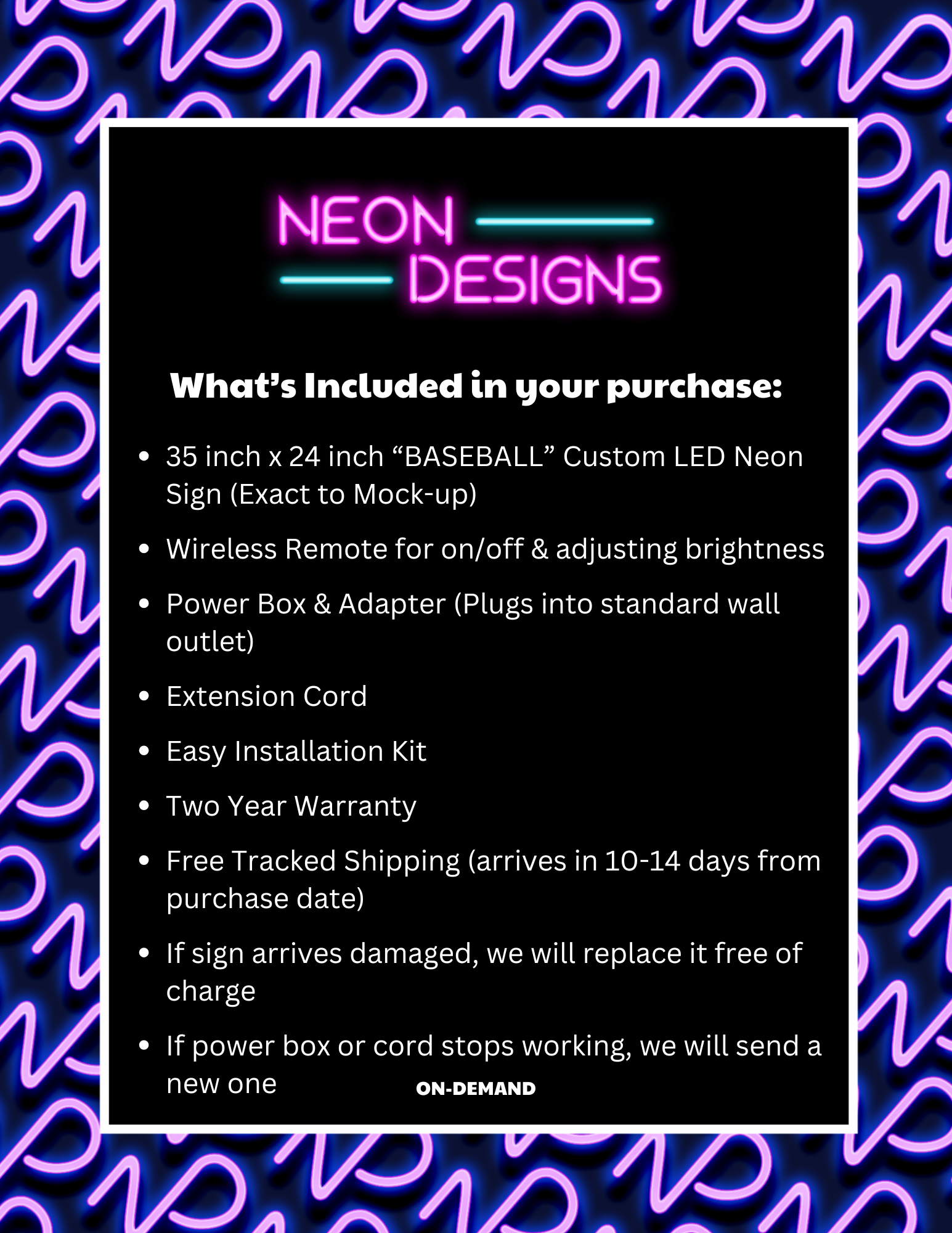 BASEBALL - Premium Neon Artwork
