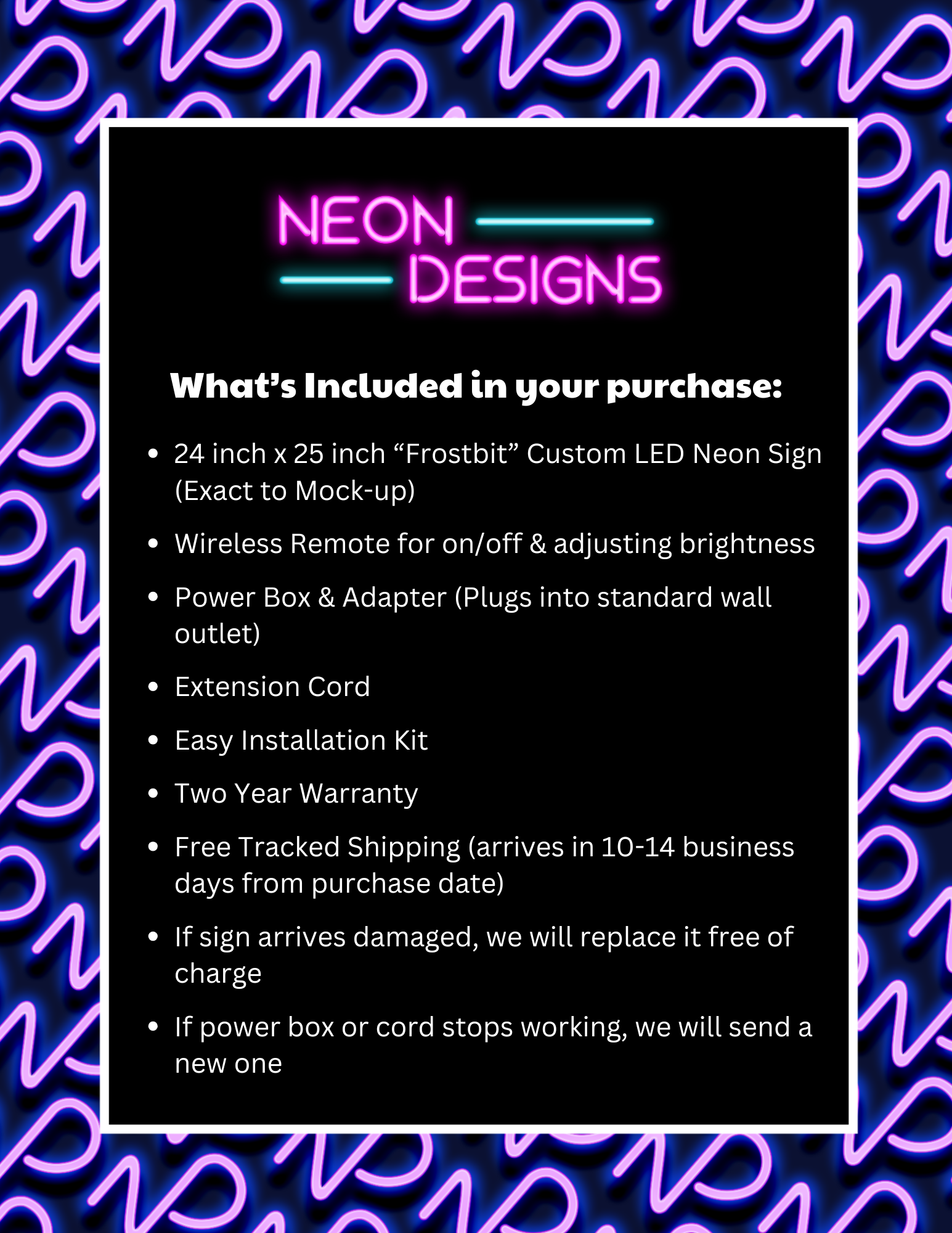 Frostbit – Premium Neon Artwork