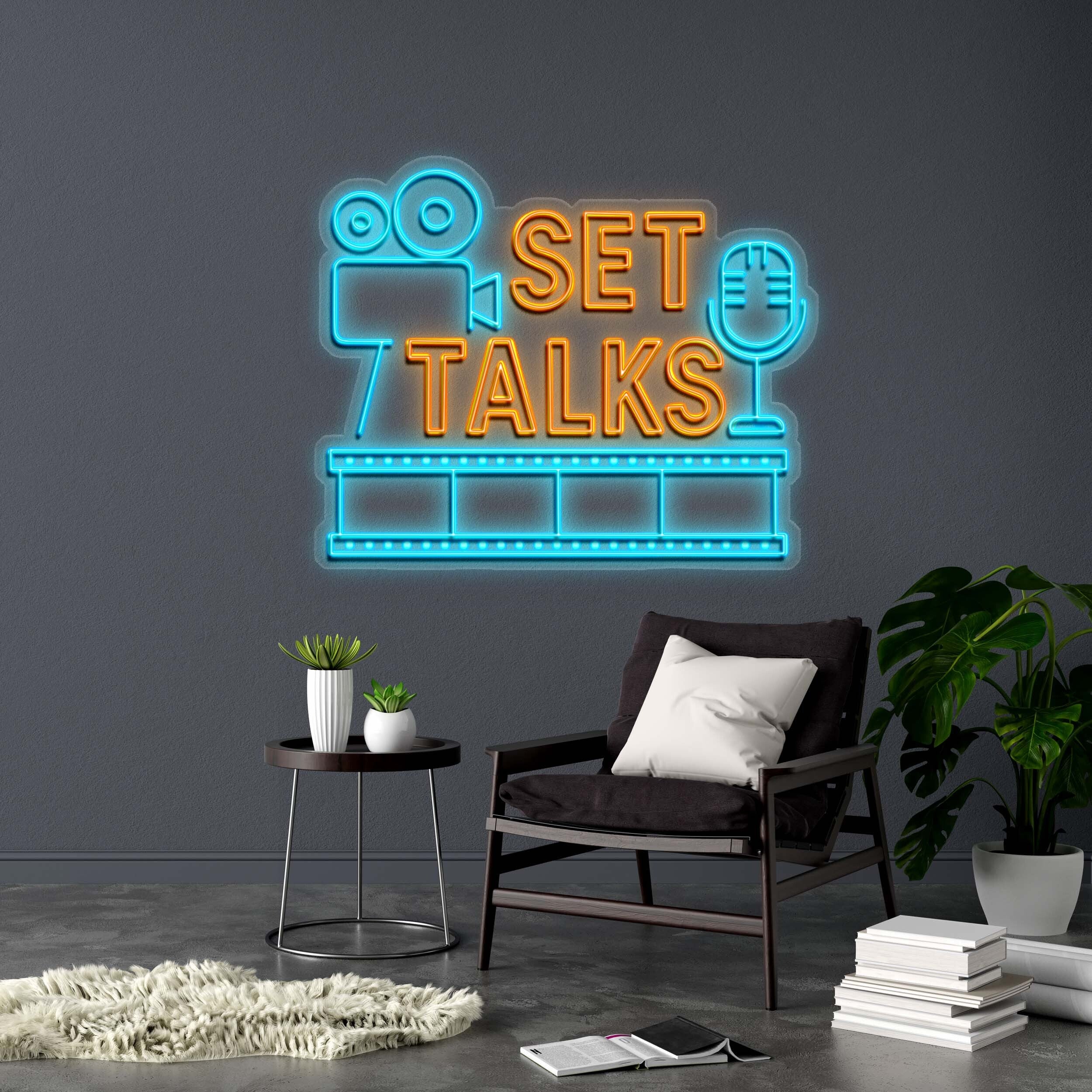 SET TALKS - Premium Neon Artwork