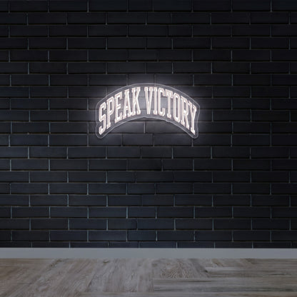 Speak Victory - Premium Neon Artwork