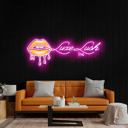 Luxe Lush - Premium Neon Artwork