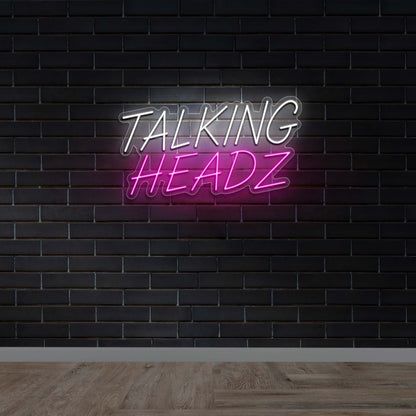 TALKING HEADZ - Premium Neon Artwork