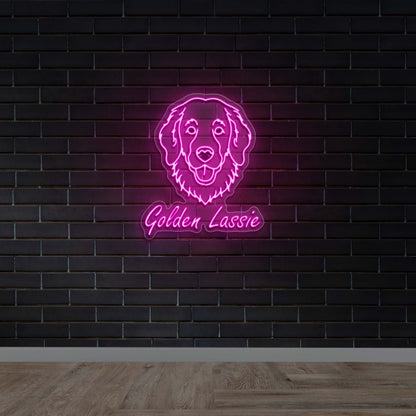 Golden Lassie - Premium Neon Artwork