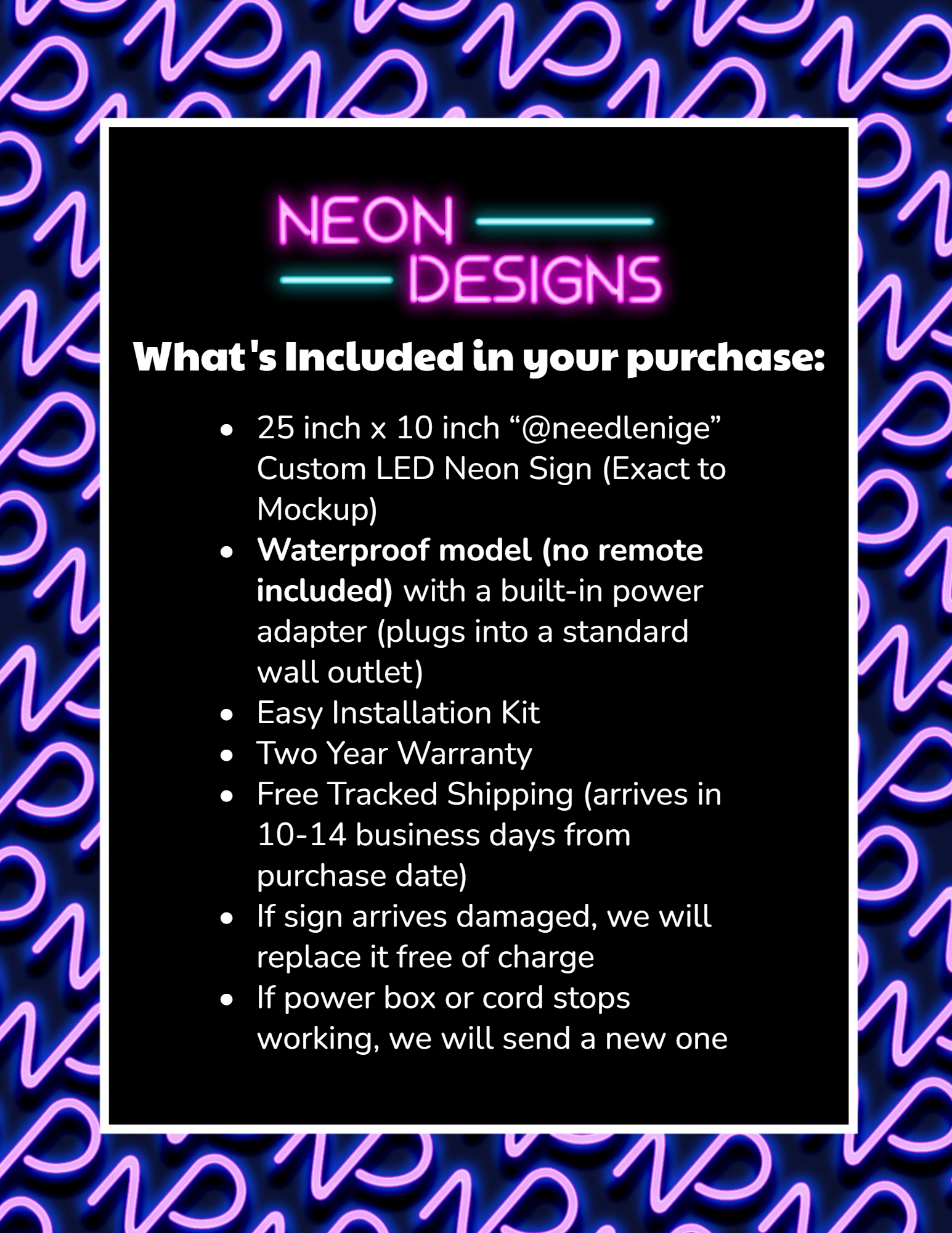 @needlenige - Premium Neon Artwork