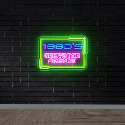 1980’s Greystar Arcade - Premium Neon Artwork