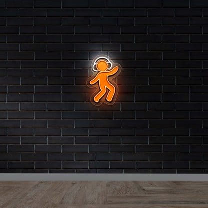 DJ Dancer Logo - Premium Neon Artwork
