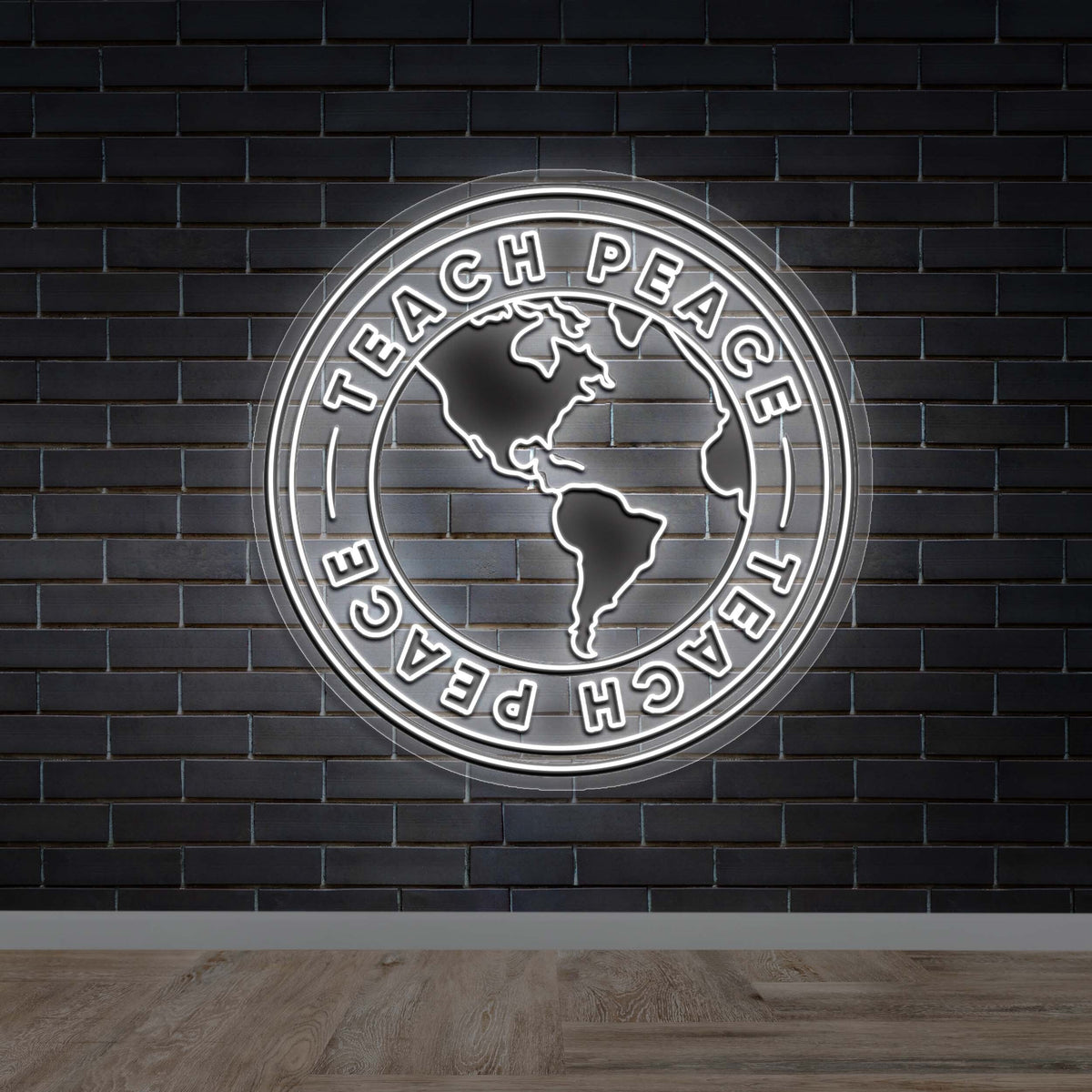 Teach Peace Global - Premium Neon Artwork