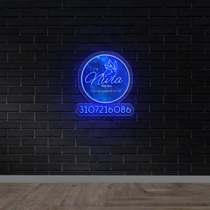 Nivia Nail Spa - Premium Neon Artwork