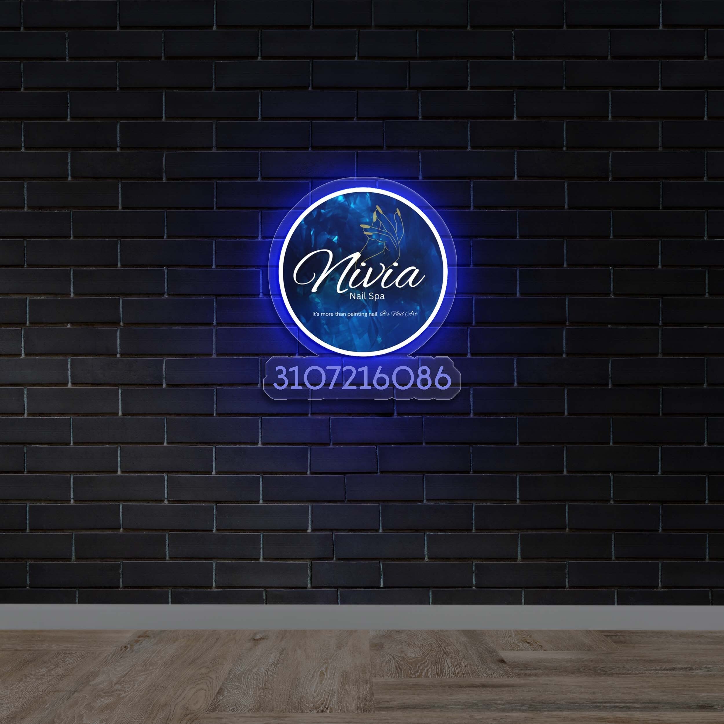 Nivia | Backlit Version - Premium Neon Artwork
