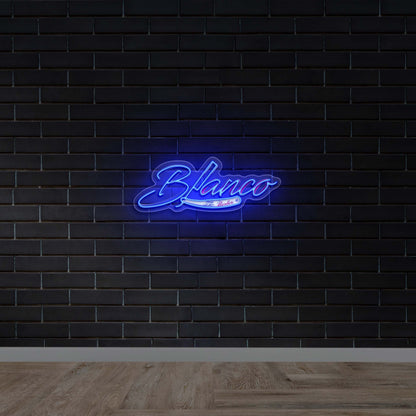 Blanco The Barber - Premium Neon Artwork