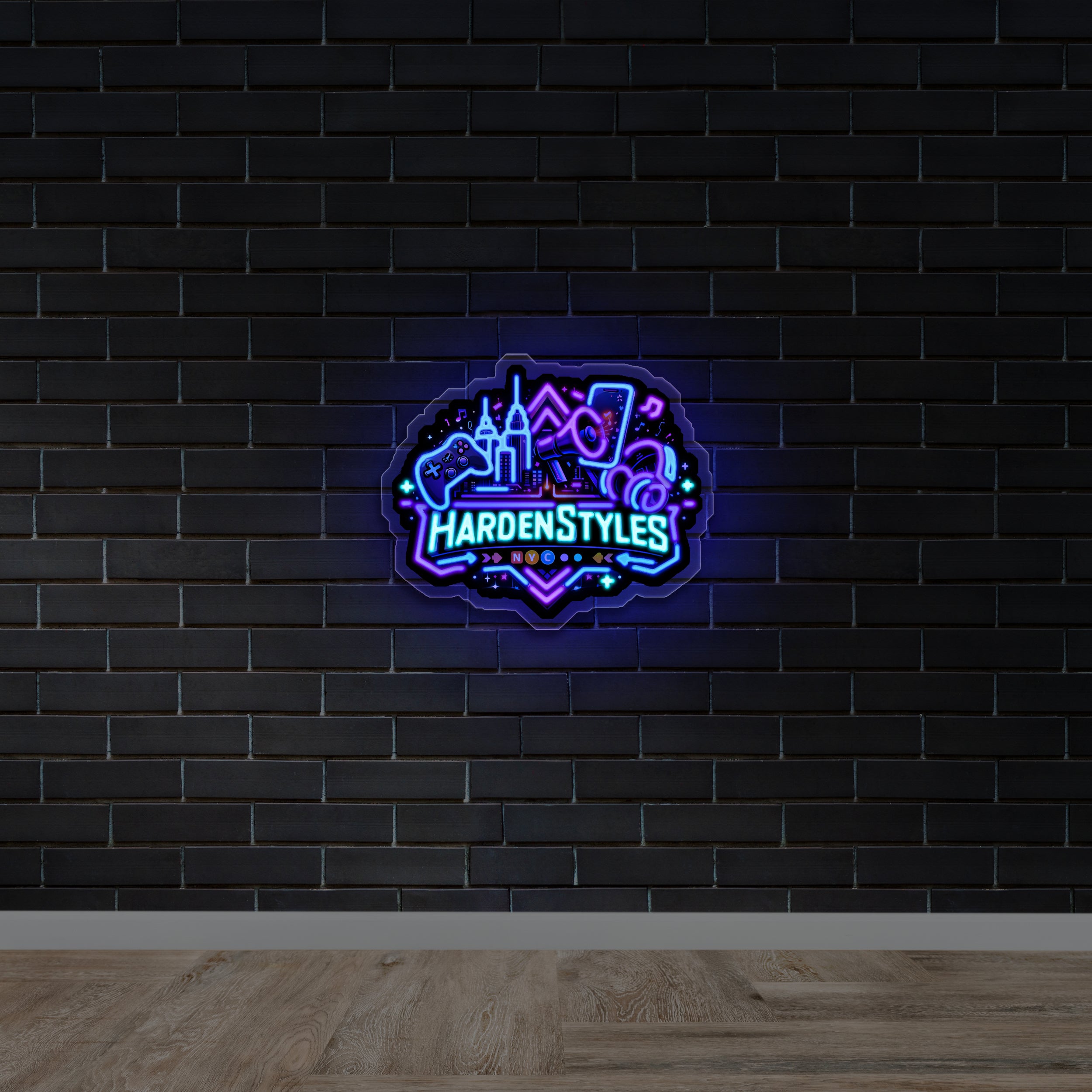 Harden Styles - Premium Neon Artwork