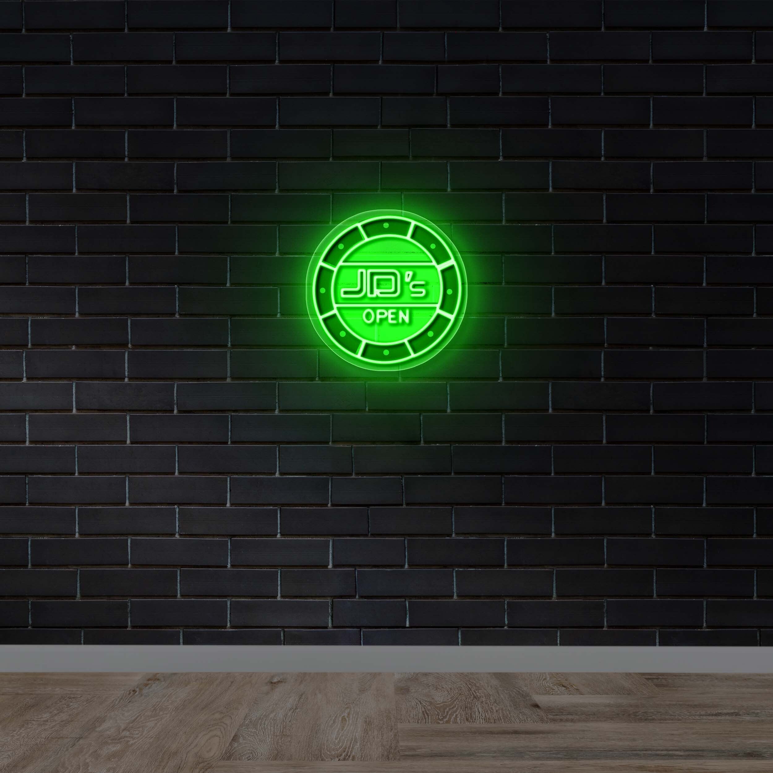 JD's OPEN - Premium Neon Artwork