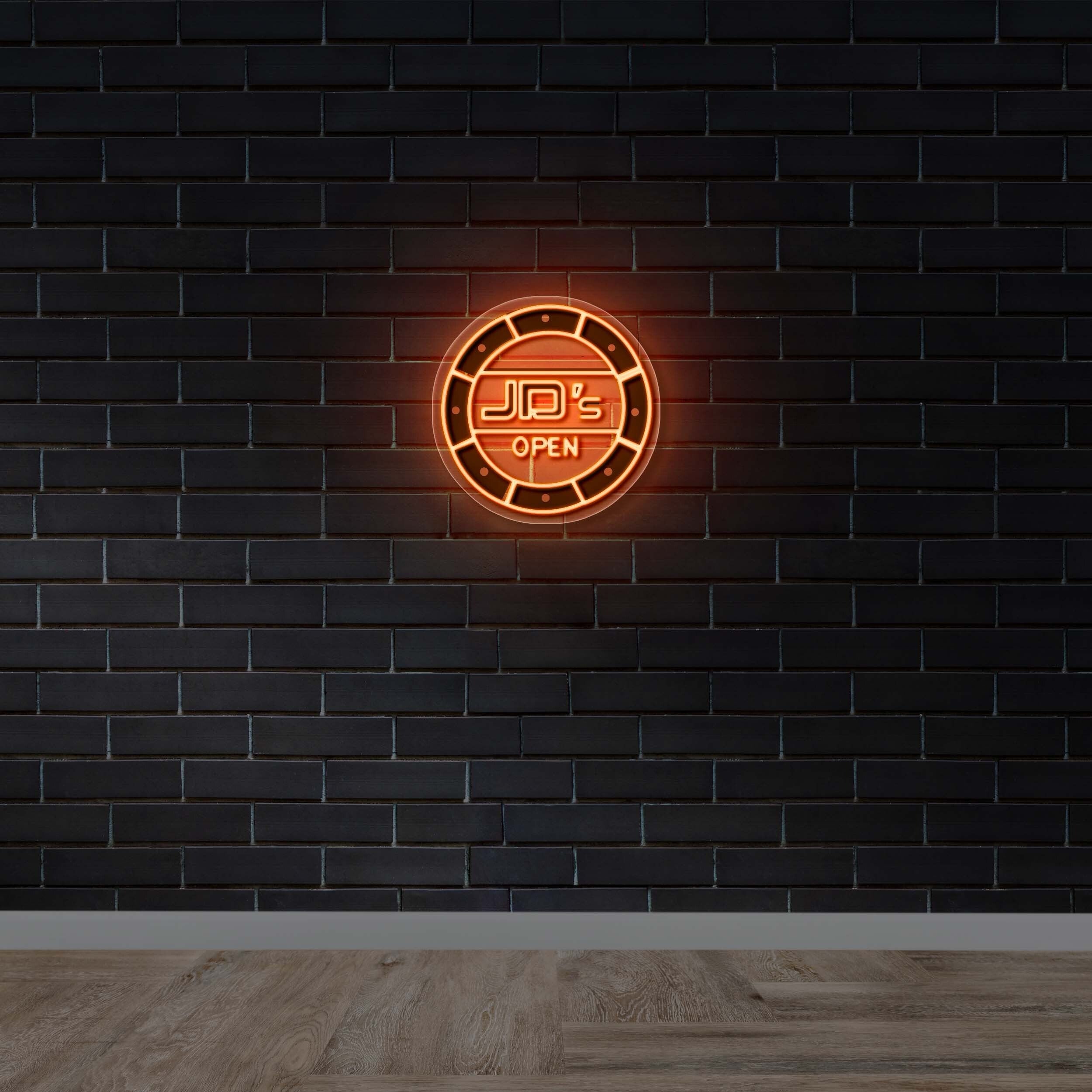 JD's OPEN - Premium Neon Artwork
