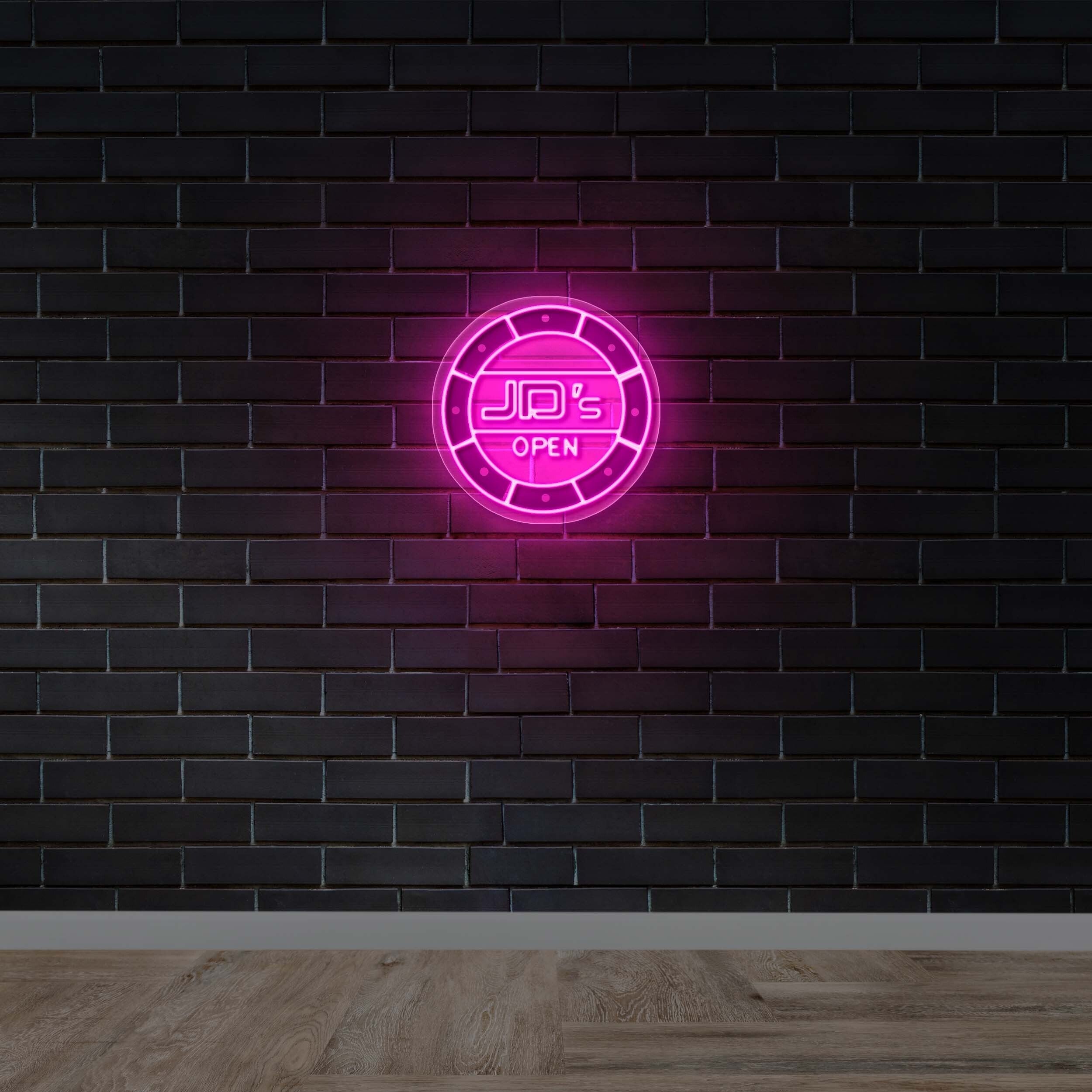 JD's OPEN - Premium Neon Artwork