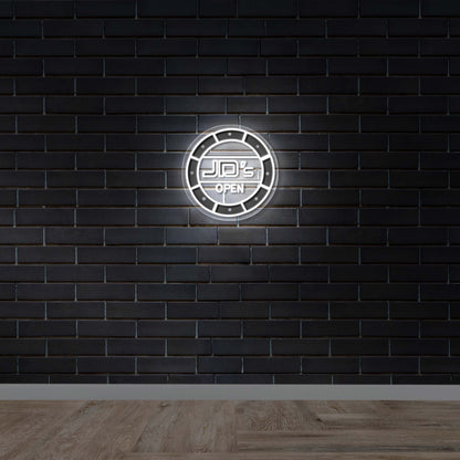 JD's OPEN - Premium Neon Artwork