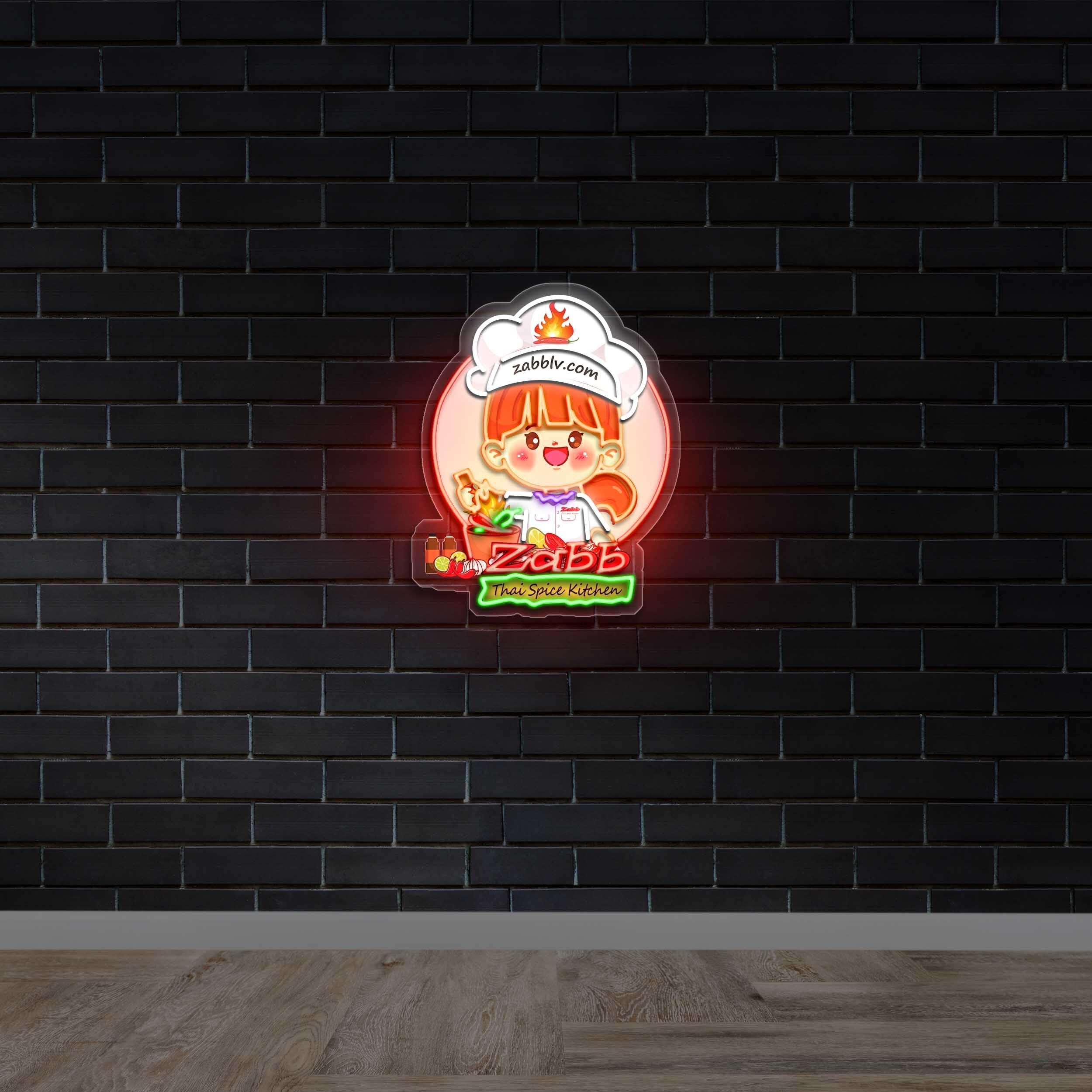 Zabb Thai Spice Kitchen - Premium Neon Artwork