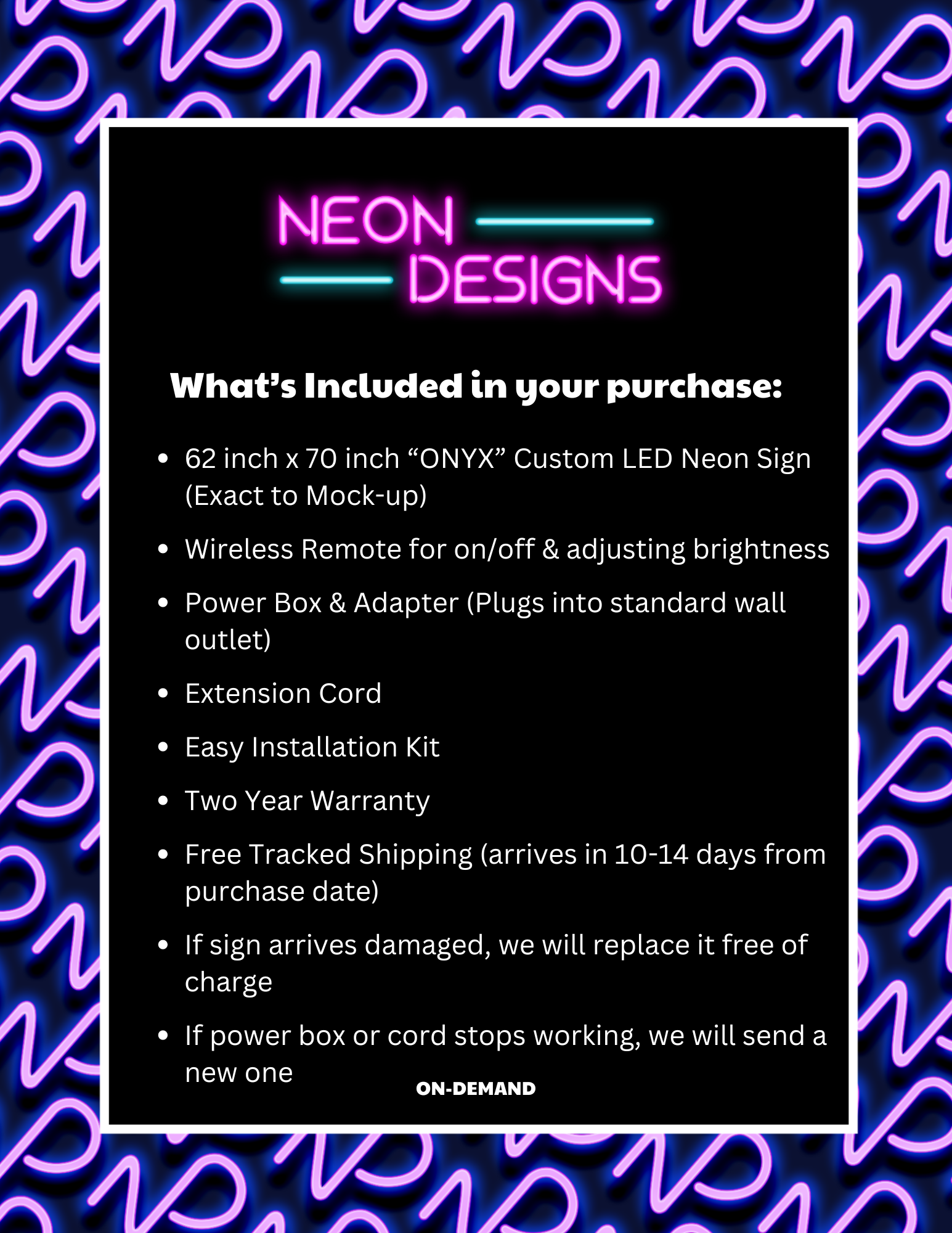 ONYX - Premium Neon Artwork